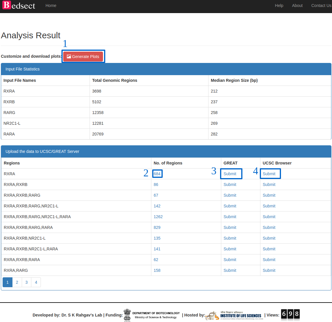 Result Page BedSect